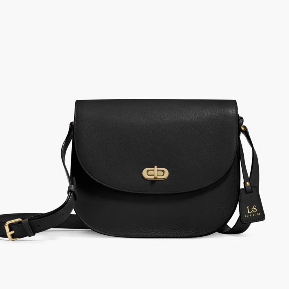 Lo and Sons Claremont Bag Black Leather